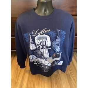 Vintage Dallas Cowboys 90s Nutmeg Mills Sweatshirt Long Sleeve Size Large USA